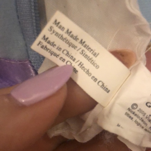 Dora the Explorer Backpack Blue Sparkle Ballerina Plush Zipper Back 2005 - Picture 9 of 12